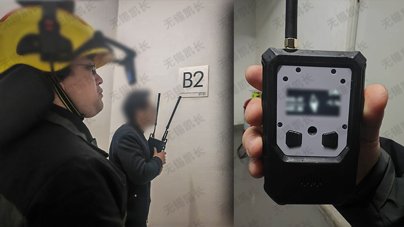 智能消防装备现场调试工作现场